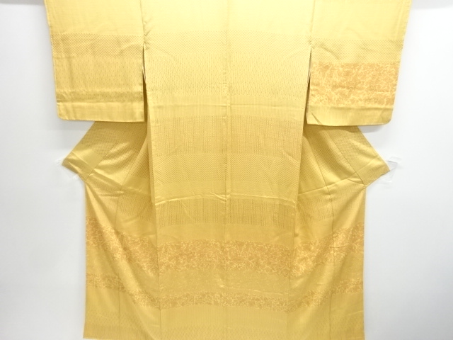 JAPANESE KIMONO / HORIZONTAL-STRIPED KOMON / ALIGNED PATTERNS